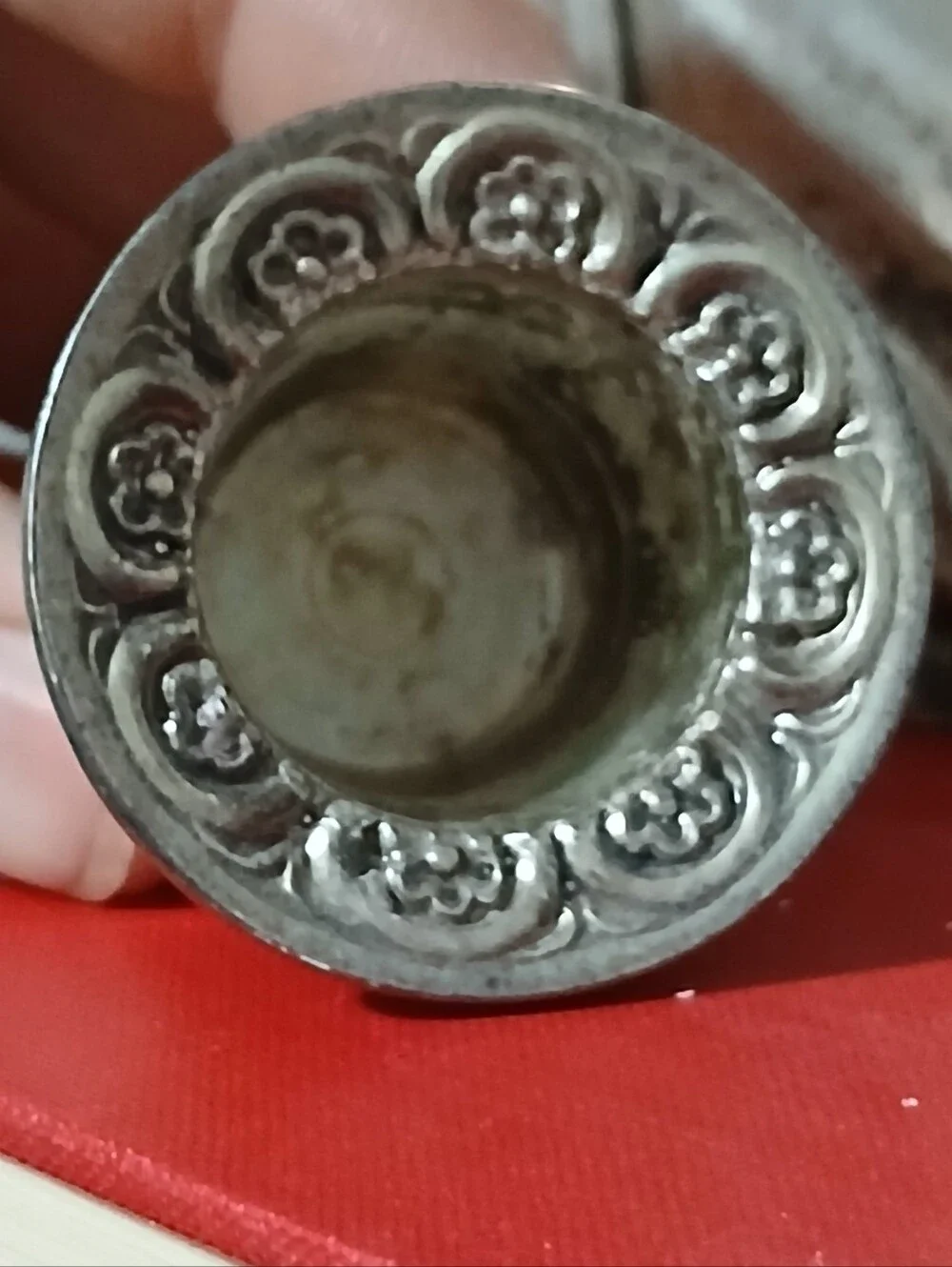 Vintage Angel Candle Holder Silver Plated Sculpture